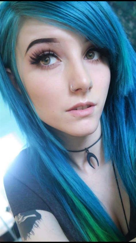 blue hair porn|Blue Hair Girl Porn Videos 